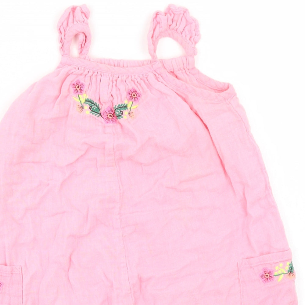 NEXT Baby Pink   Dungaree One-Piece Size 9-12 Months
