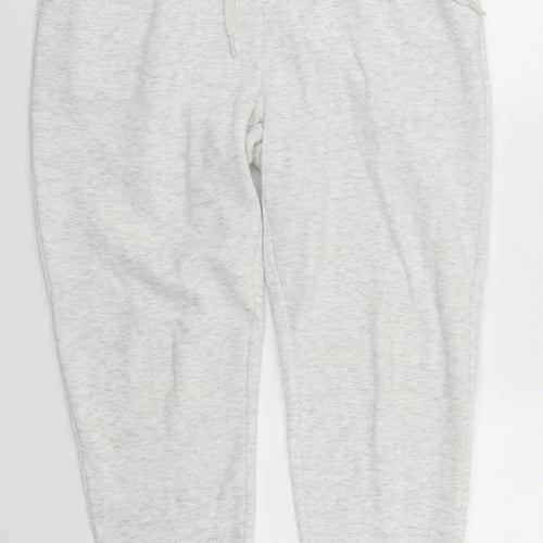 Peacocks Womens White   Sweatpants Trousers Size 12 L26 in