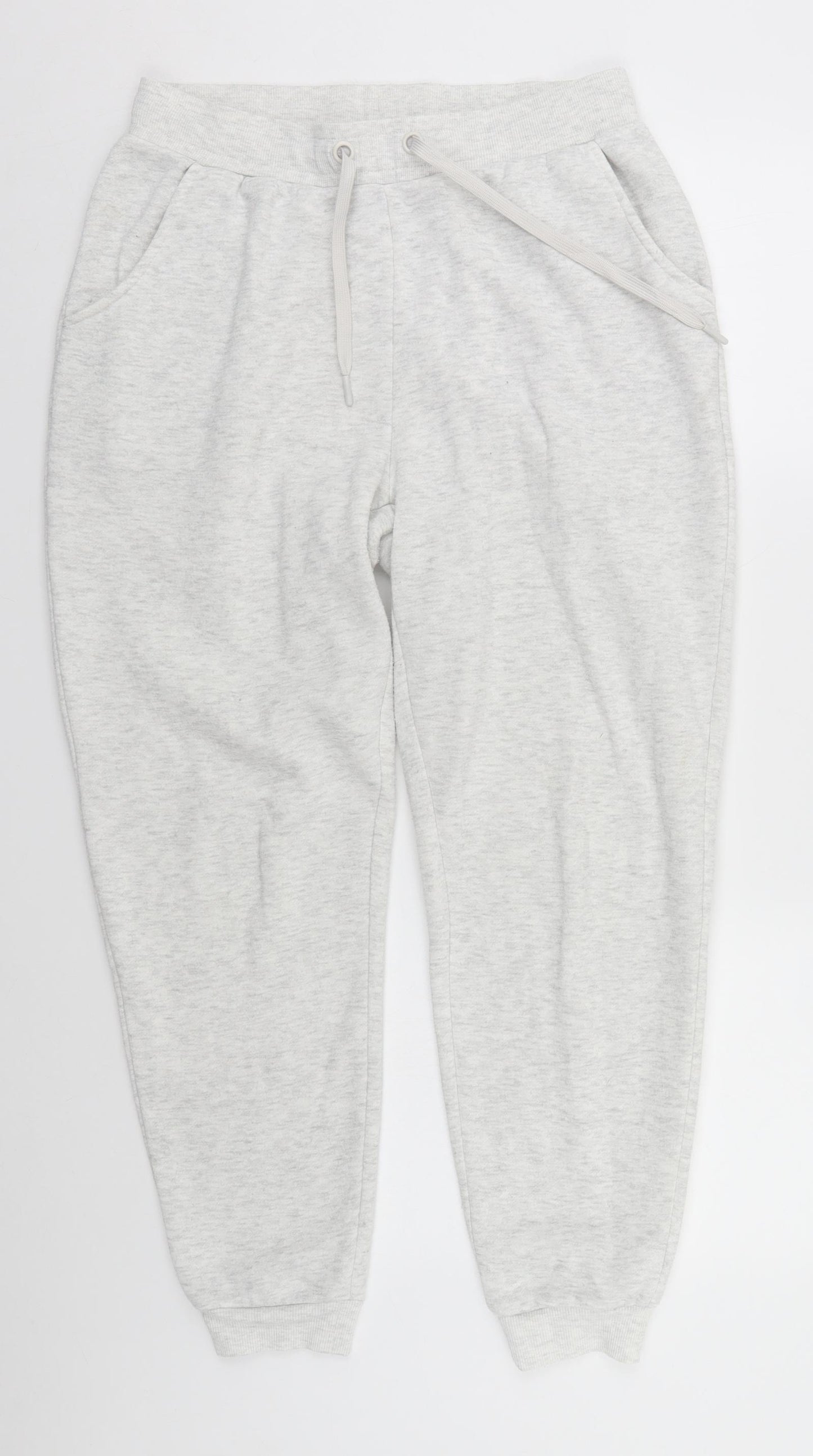 Peacocks Womens White   Sweatpants Trousers Size 12 L26 in