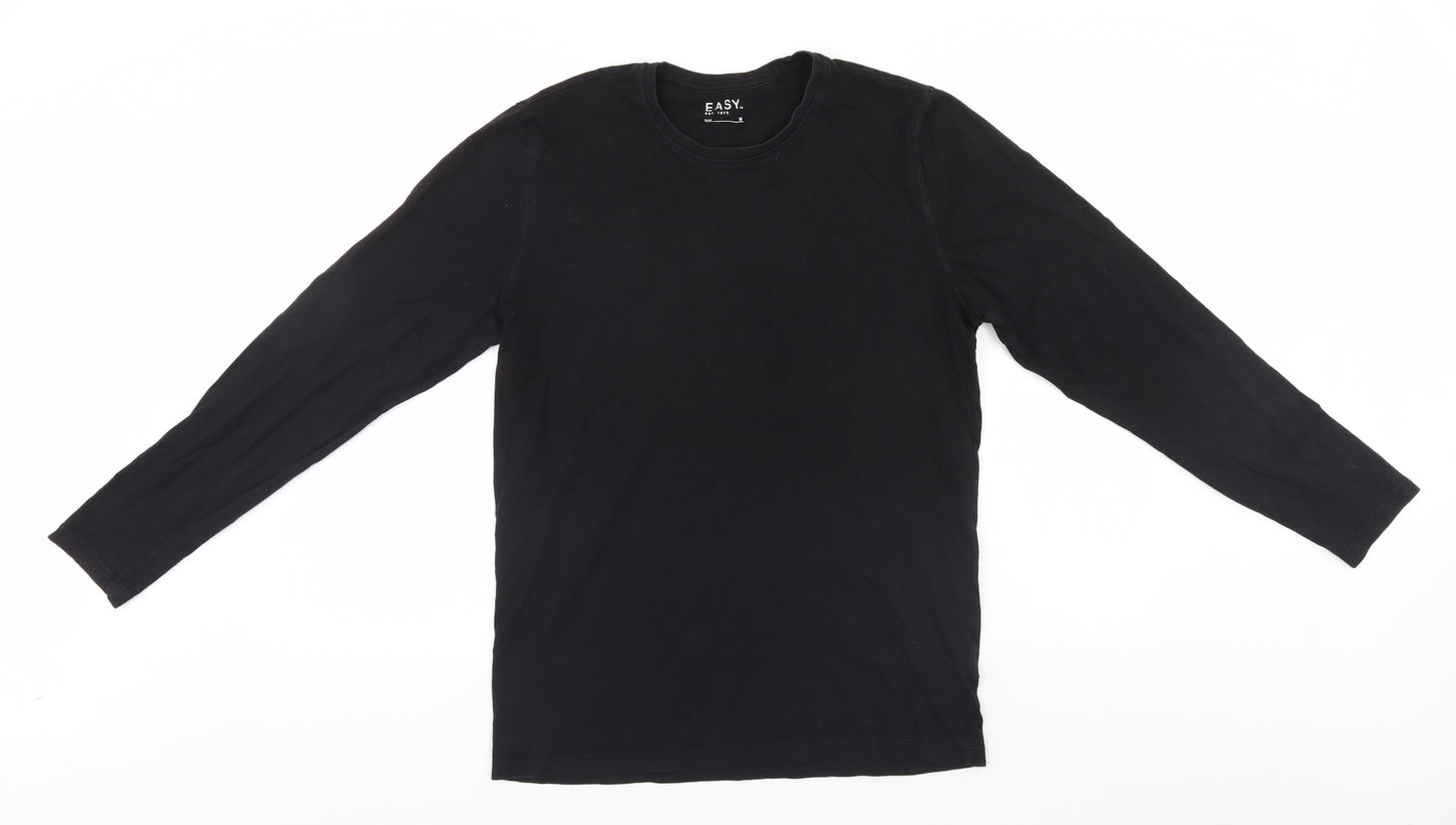 Easy Mens Black    T-Shirt Size M