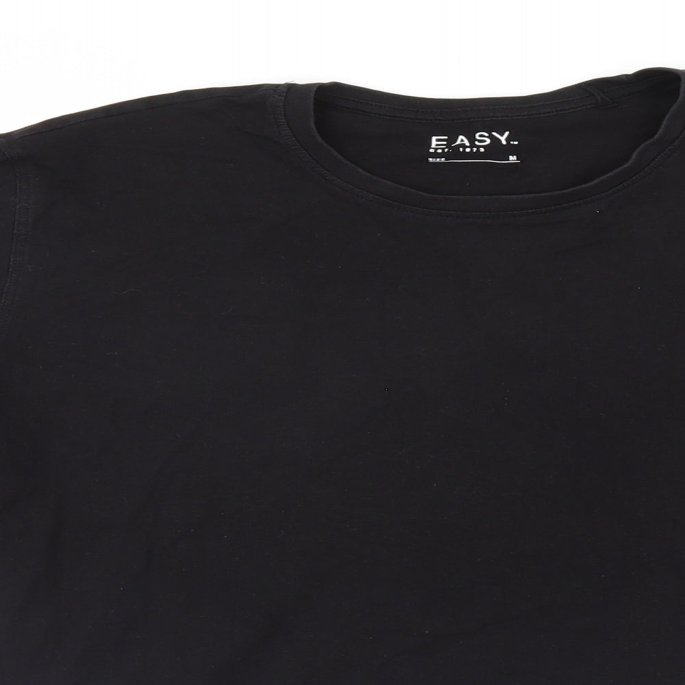 Easy Mens Black    T-Shirt Size M