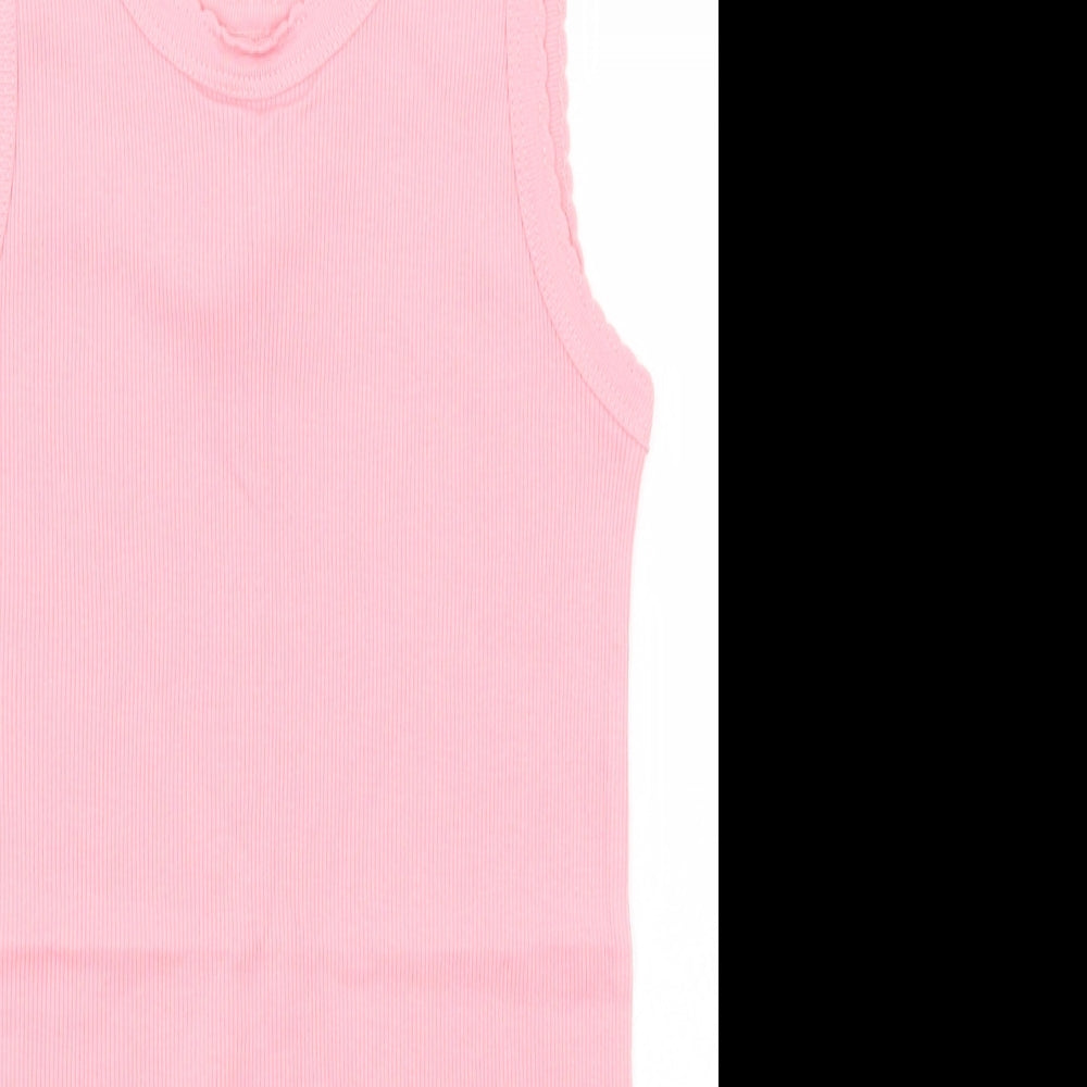 Petite Fleur Womens Pink   Basic Tank Size 12
