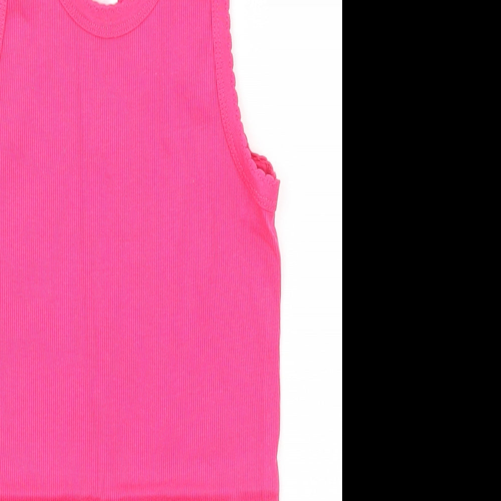 Petite Fleur Womens Pink   Basic Tank Size 12