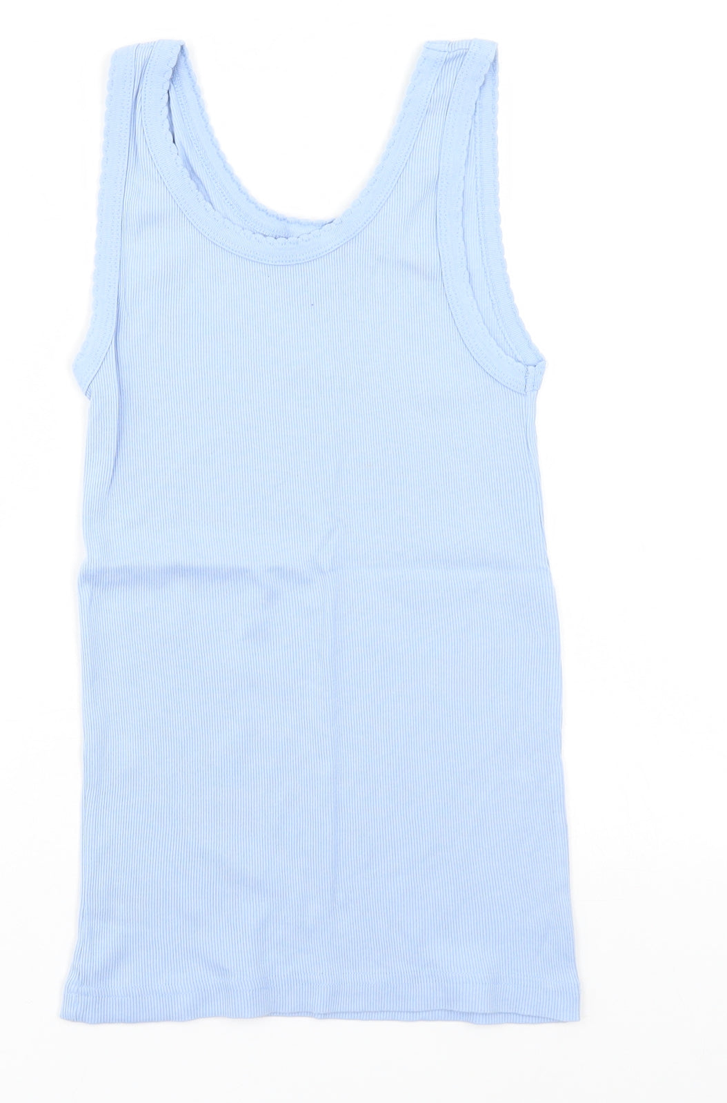 Petite Fleur Womens Blue   Basic Tank Size 12