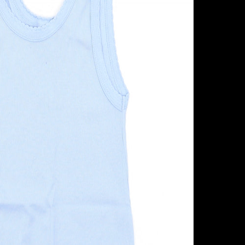 Petite Fleur Womens Blue   Basic Tank Size 12