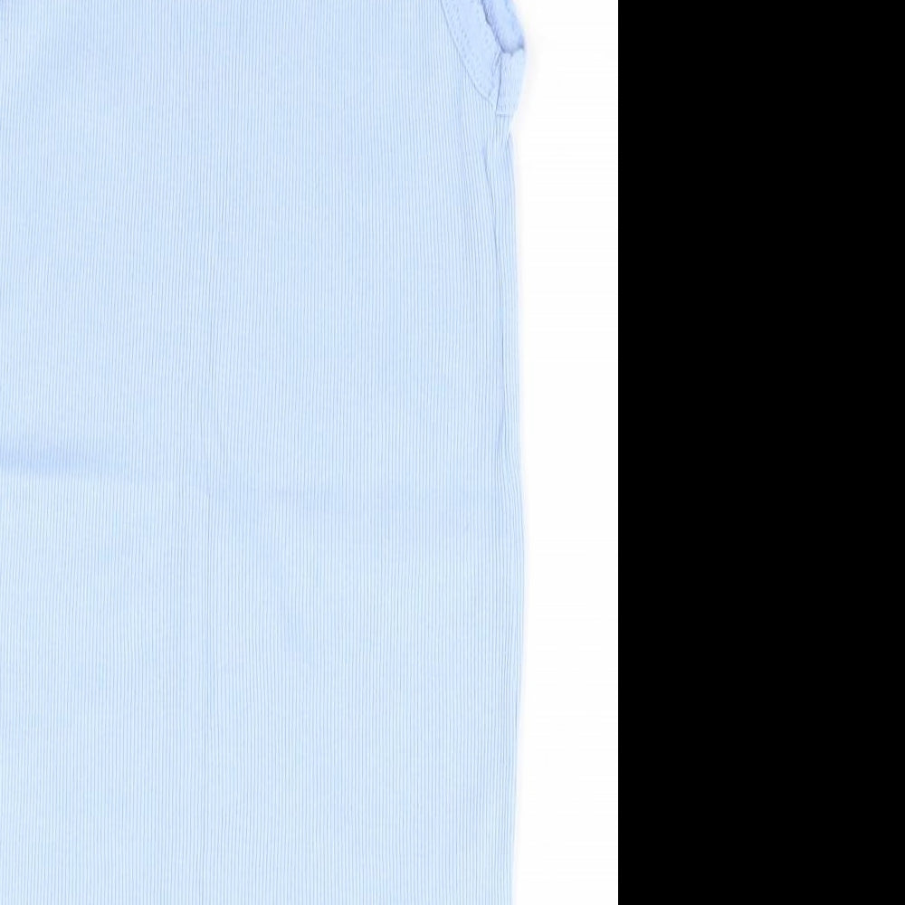 Petite Fleur Womens Blue   Basic Tank Size 12