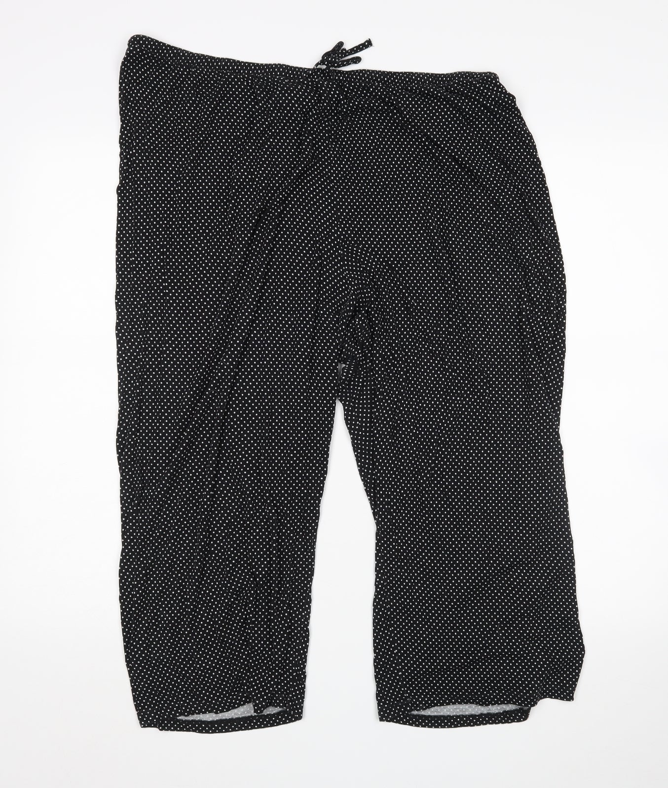Preworn Womens Black Polka Dot   Pyjama Pants Size XL
