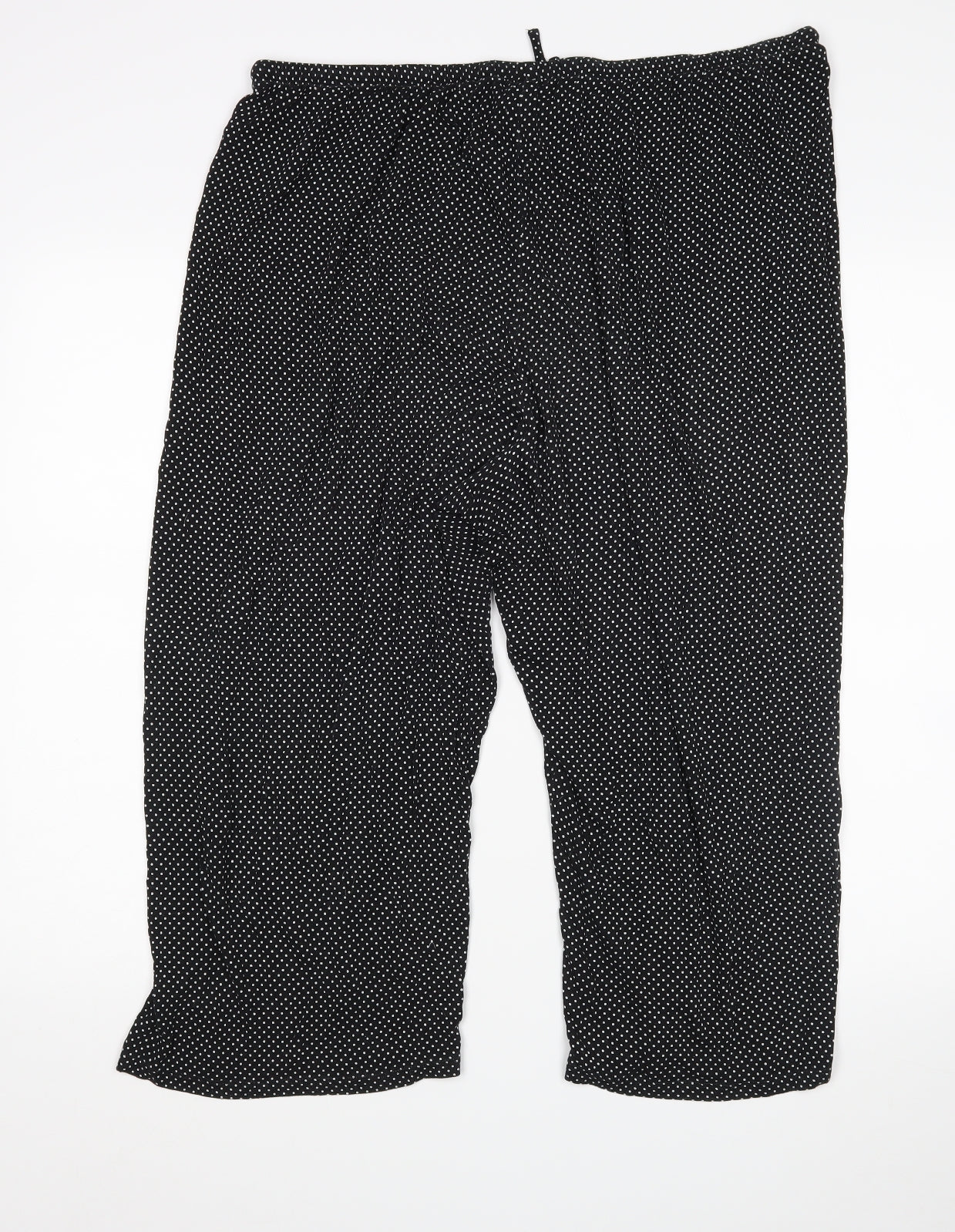 Preworn Womens Black Polka Dot   Pyjama Pants Size XL