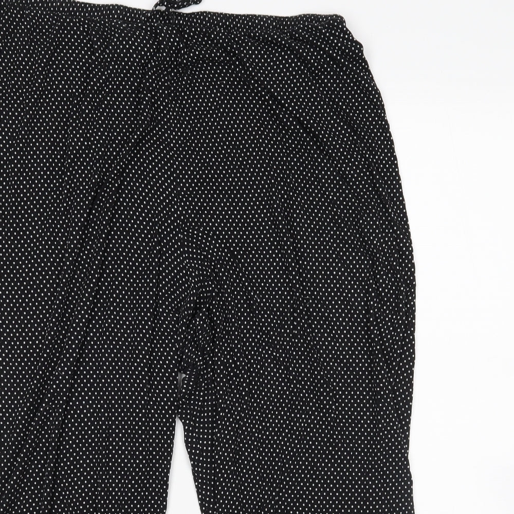 Preworn Womens Black Polka Dot   Pyjama Pants Size XL