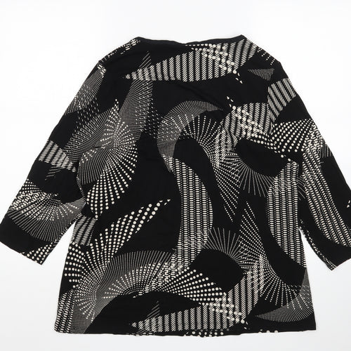m&s Womens Multicoloured Geometric  Basic Blouse Size 20