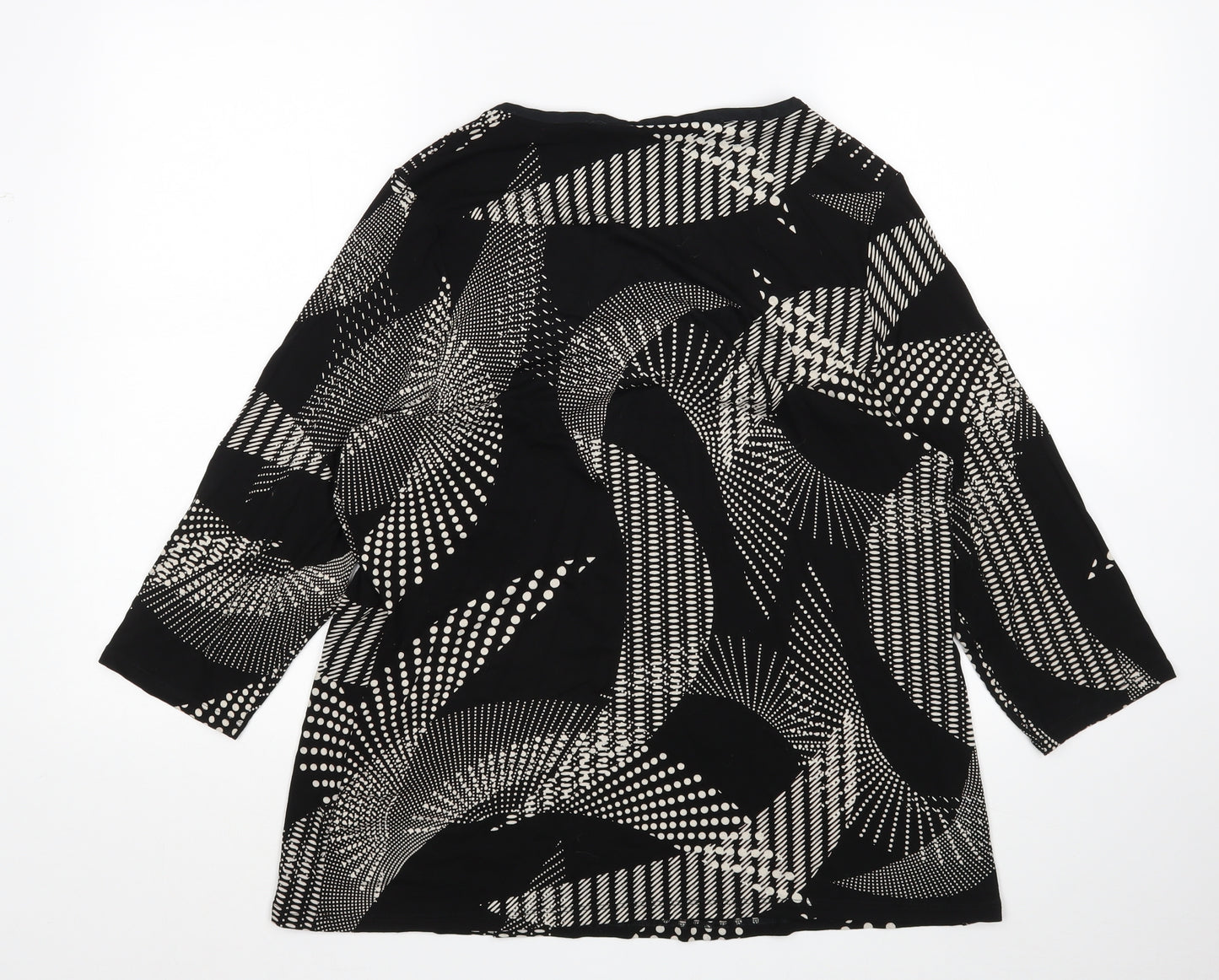 m&s Womens Multicoloured Geometric  Basic Blouse Size 20