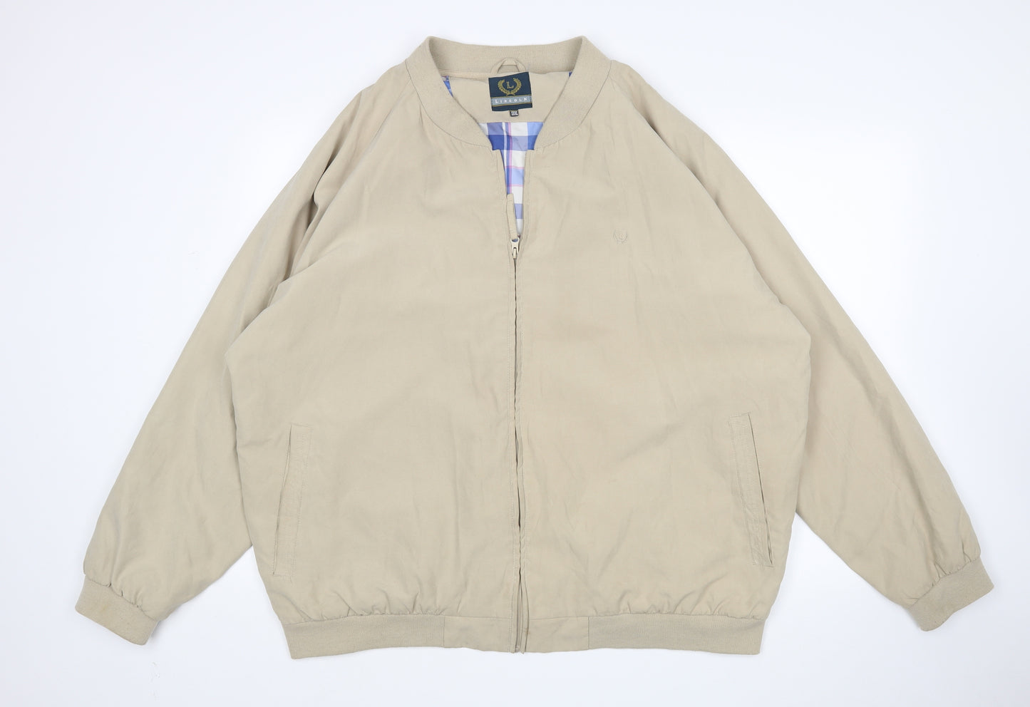 Lincoln Mens Beige   Jacket  Size 3XL