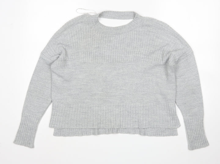 Miss Selfridge Womens Grey   Pullover Jumper Size 8