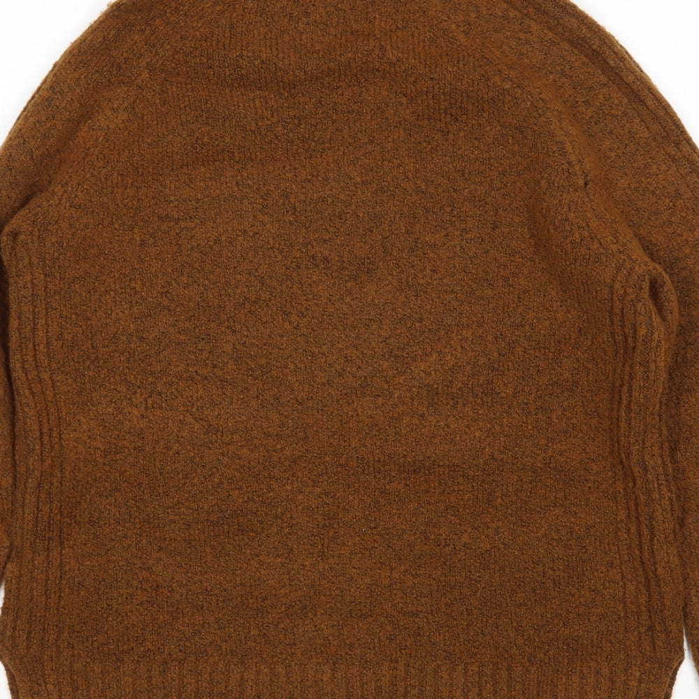 M&S Womens Brown   Pullover Jumper Size XS
