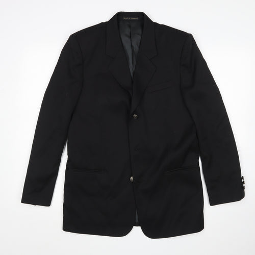 Stanley Blacker Mens Black   Jacket Suit Jacket