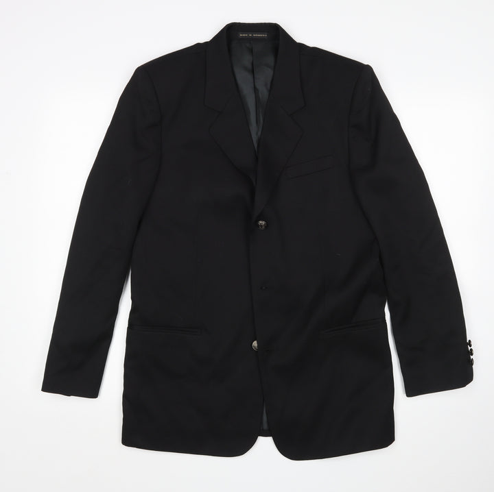 Stanley Blacker Mens Black Jacket Suit Jacket