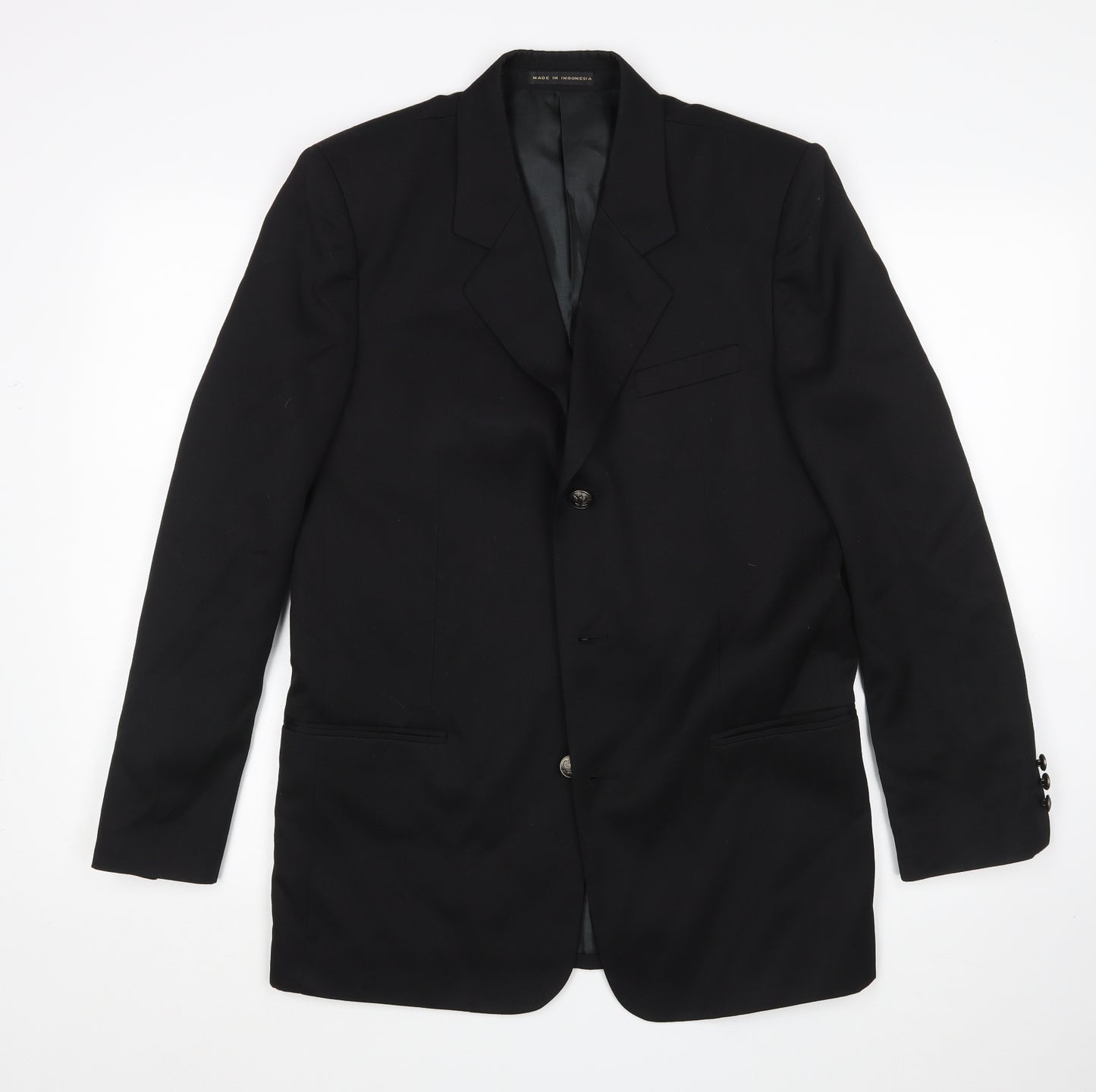 Stanley Blacker Mens Black   Jacket Suit Jacket