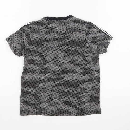 Matalan Boys Grey Camouflage  Basic T-Shirt Size 4 Years