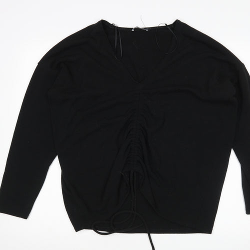 Zara Womens Black   Pullover Jumper Size L