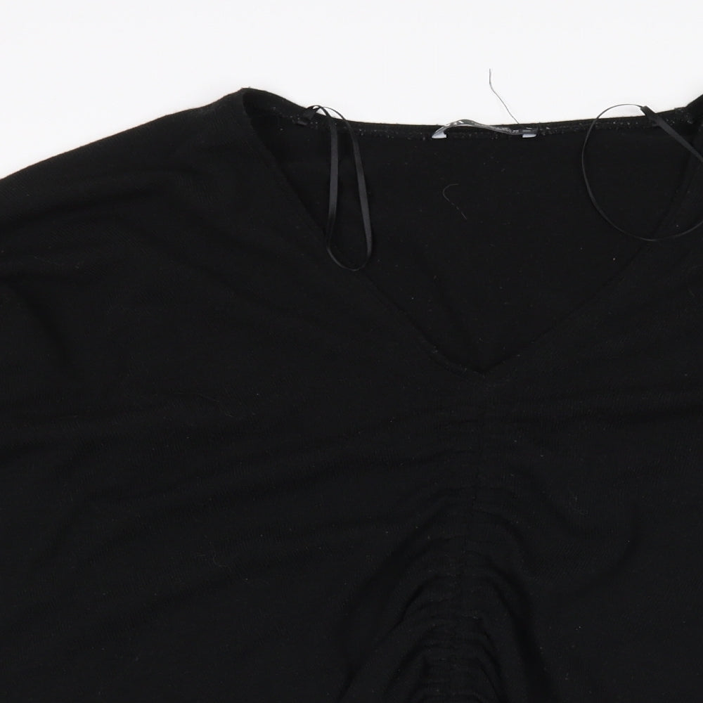 Zara Womens Black   Pullover Jumper Size L