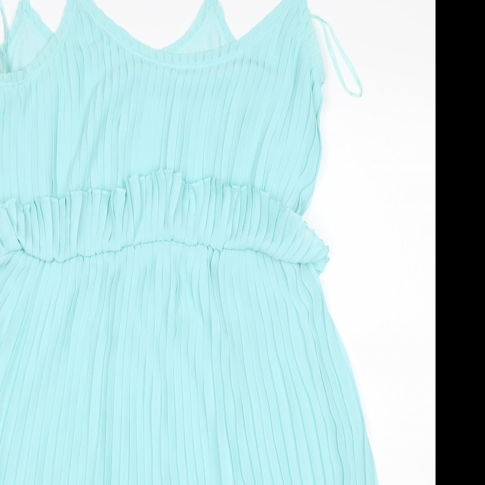 Monsoon Womens Blue   Tank Dress  Size 14