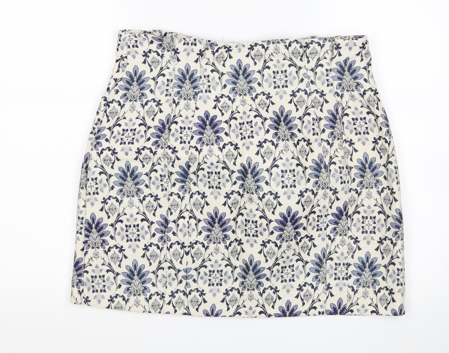 Topshop Womens Multicoloured Floral  Mini Skirt Size 12