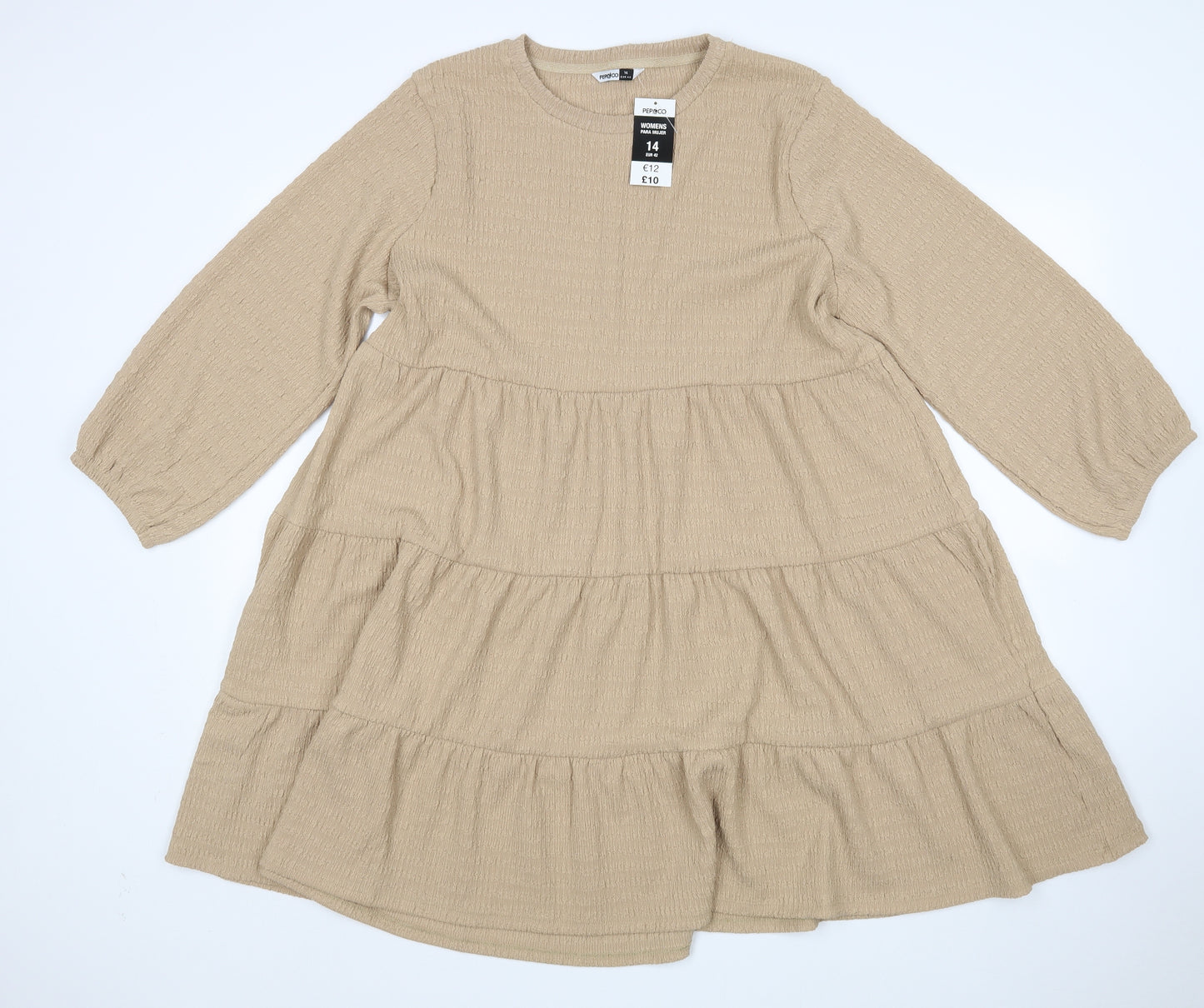 Pep & Co Womens Brown   A-Line  Size 14