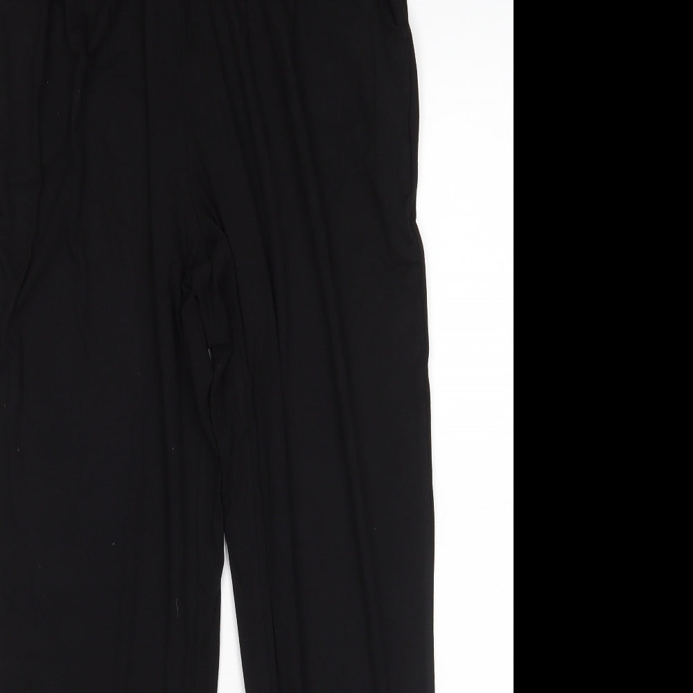 Papaya Womens Black   Sweatpants Trousers Size 12 L28 in