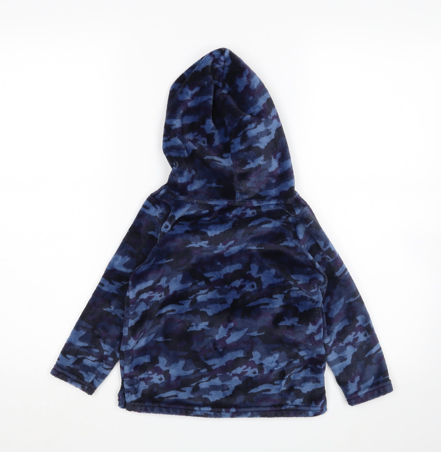 Nutmeg Boys Blue Camouflage   Pyjama Top Size 3-4 Years  - Pyjama Hoodie