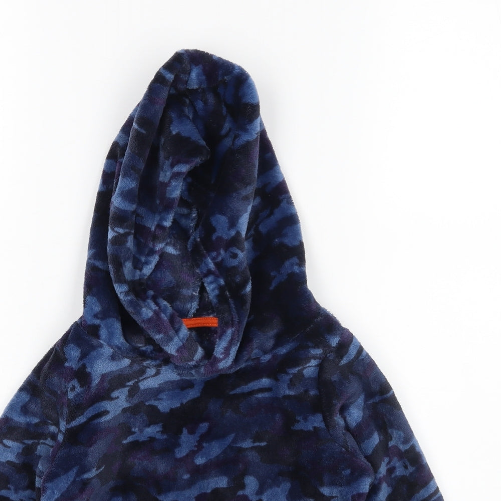 Nutmeg Boys Blue Camouflage   Pyjama Top Size 3-4 Years  - Pyjama Hoodie