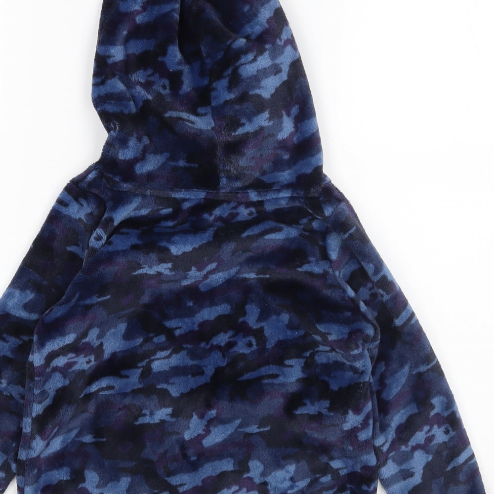 Nutmeg Boys Blue Camouflage   Pyjama Top Size 3-4 Years  - Pyjama Hoodie