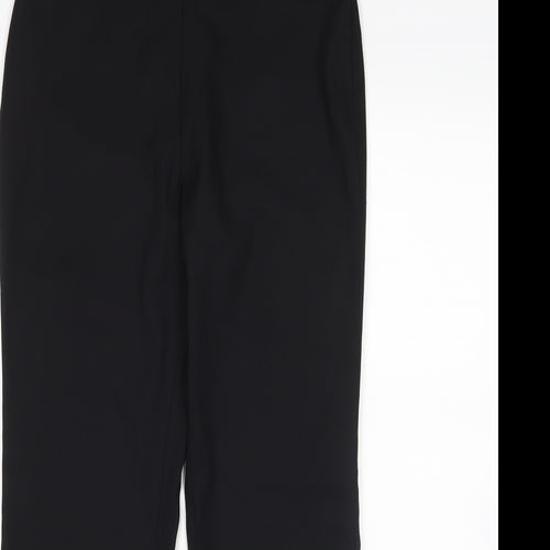 Essentials Womens Black Floral  Trousers  Size 10 L27 in