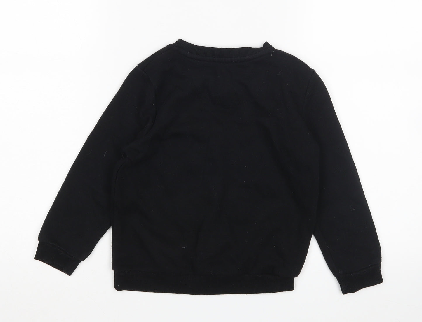 Primark Boys Black   Pullover Jumper Size 4-5 Years