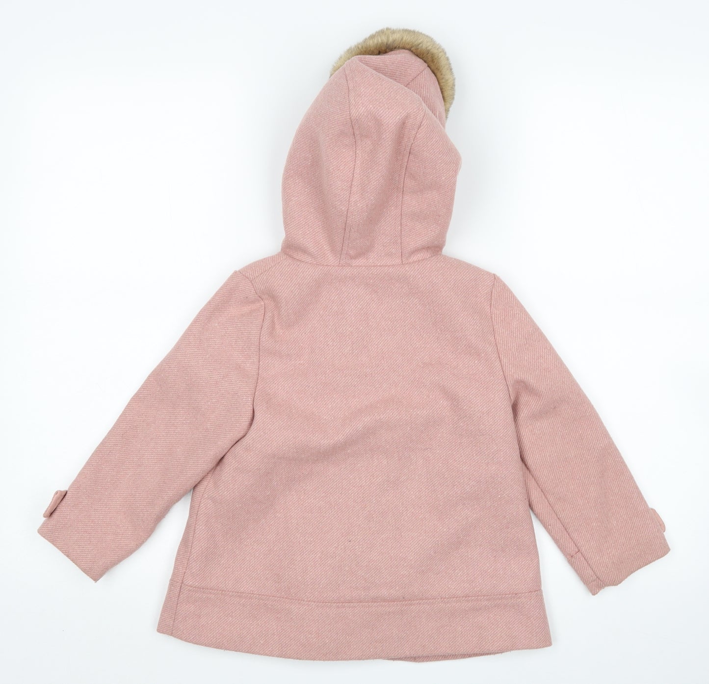 F&F Girls Pink   Parka Coat Size 4-5 Years