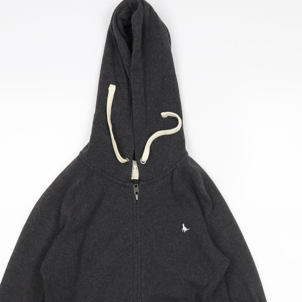 Jack Wills Womens Grey   Full Zip Hoodie Size 10