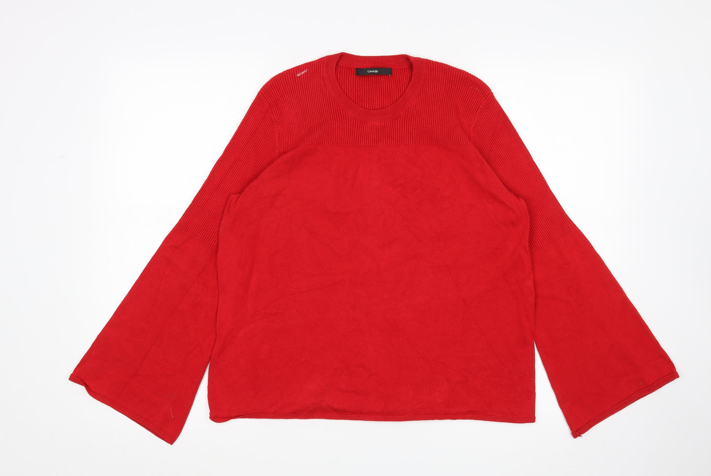 George Womens Red   Pullover Jumper Size 18
