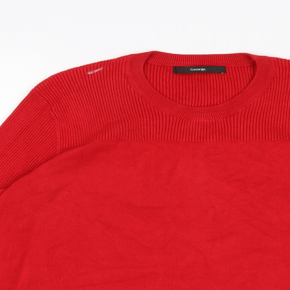 George Womens Red   Pullover Jumper Size 18