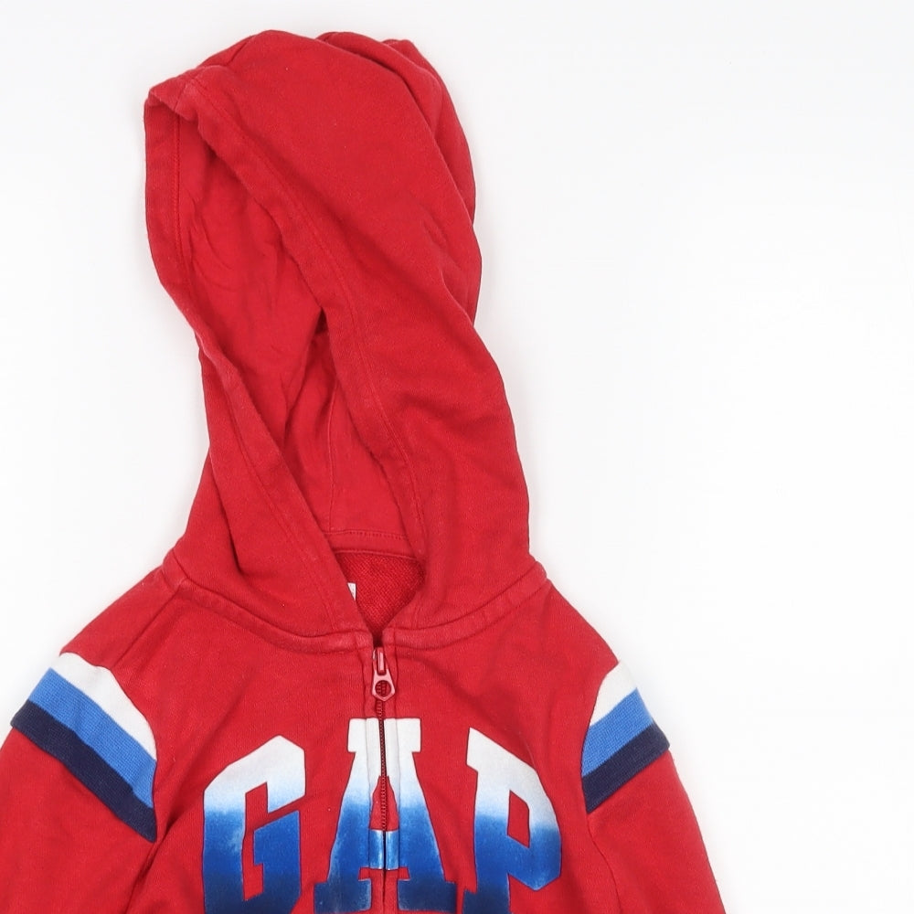 Gap Boys Red Batik  Full Zip Hoodie Size 4-5 Years