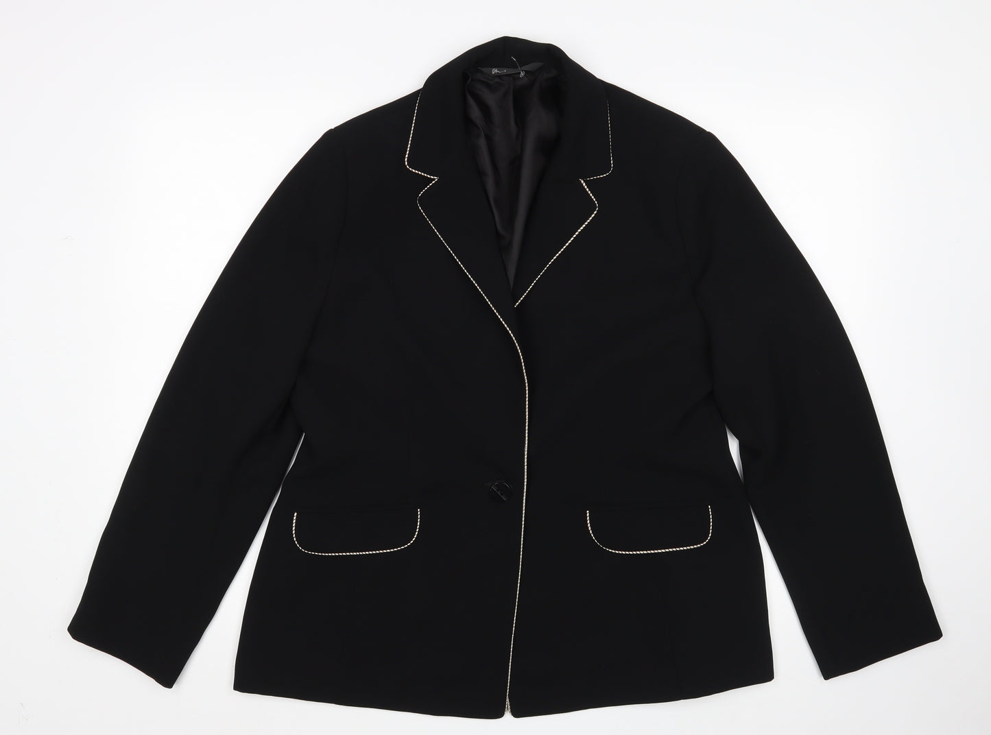 BHS Womens Black   Jacket Blazer Size 16