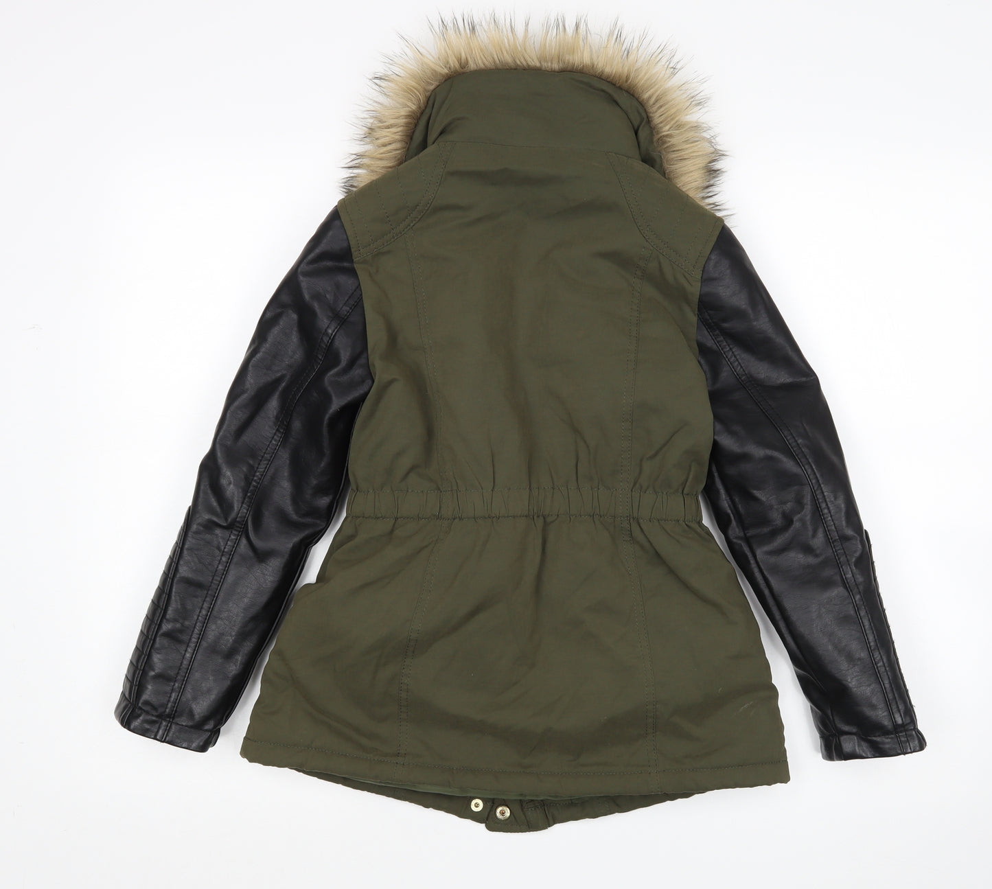 Y.D Girls Green   Overcoat Coat Size 8-9 Years