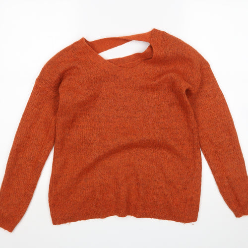 TU Womens Orange   Pullover Jumper Size 10