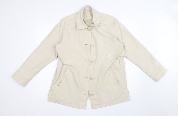 DANNIMAC Womens Beige   Overcoat Coat Size M