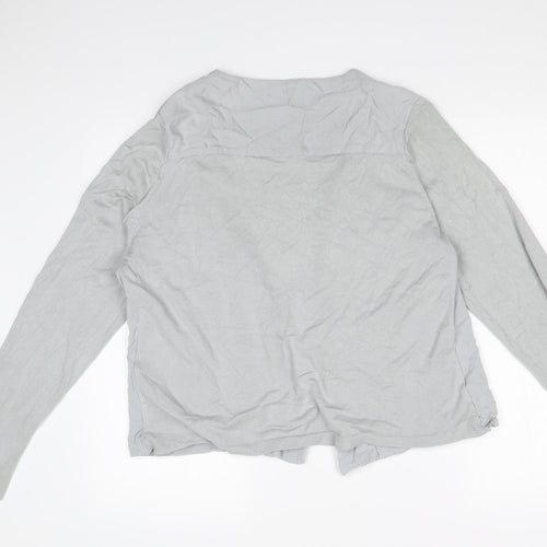 Per Una Womens Grey   Cardigan Jumper Size 16