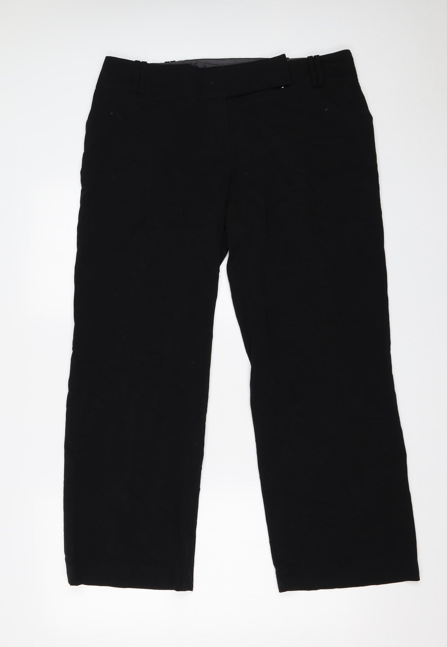 Monsoon Womens Black   Trousers  Size 14 L27 in