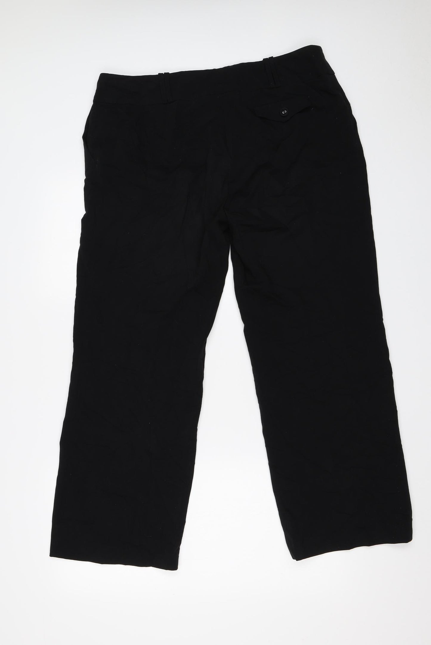 Monsoon Womens Black   Trousers  Size 14 L27 in
