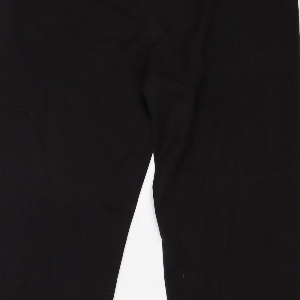 BM Womens Black   Trousers  Size 14 L28 in
