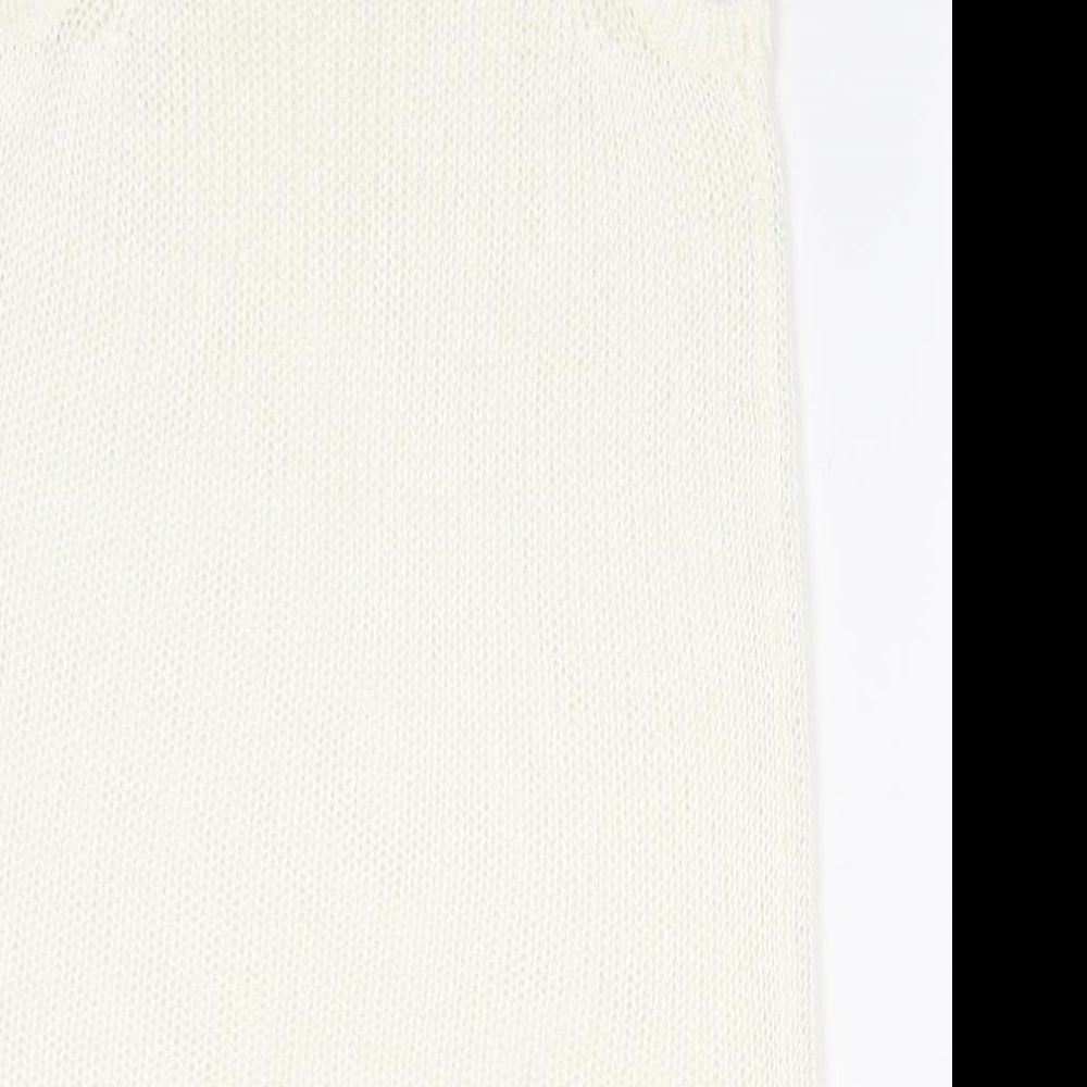 Select Womens White   Basic Tank Size 6