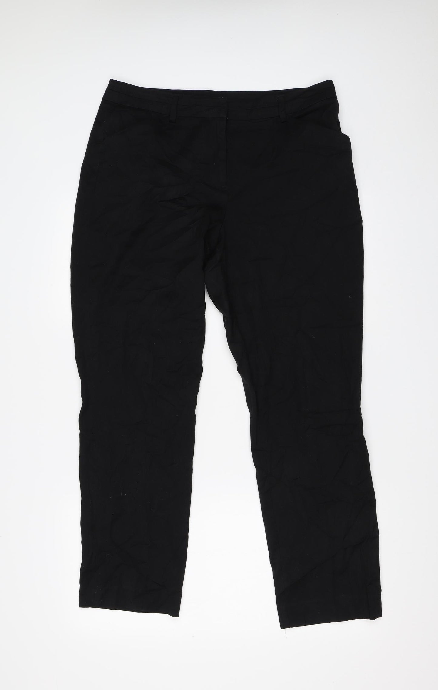 TU Womens Black   Trousers  Size 12 L27 in
