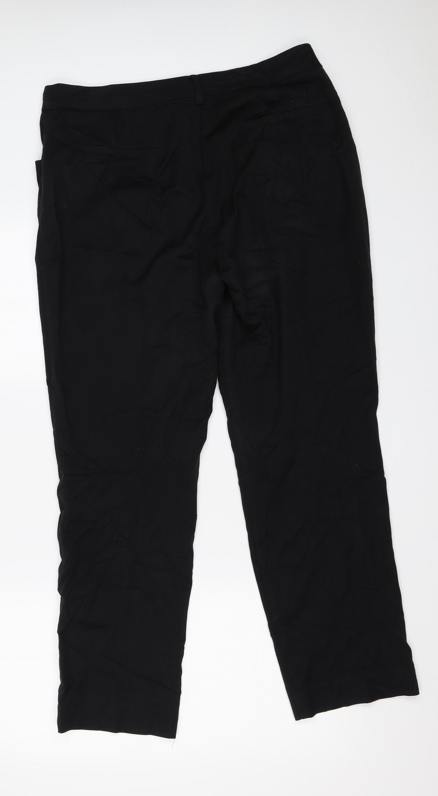 TU Womens Black   Trousers  Size 12 L27 in