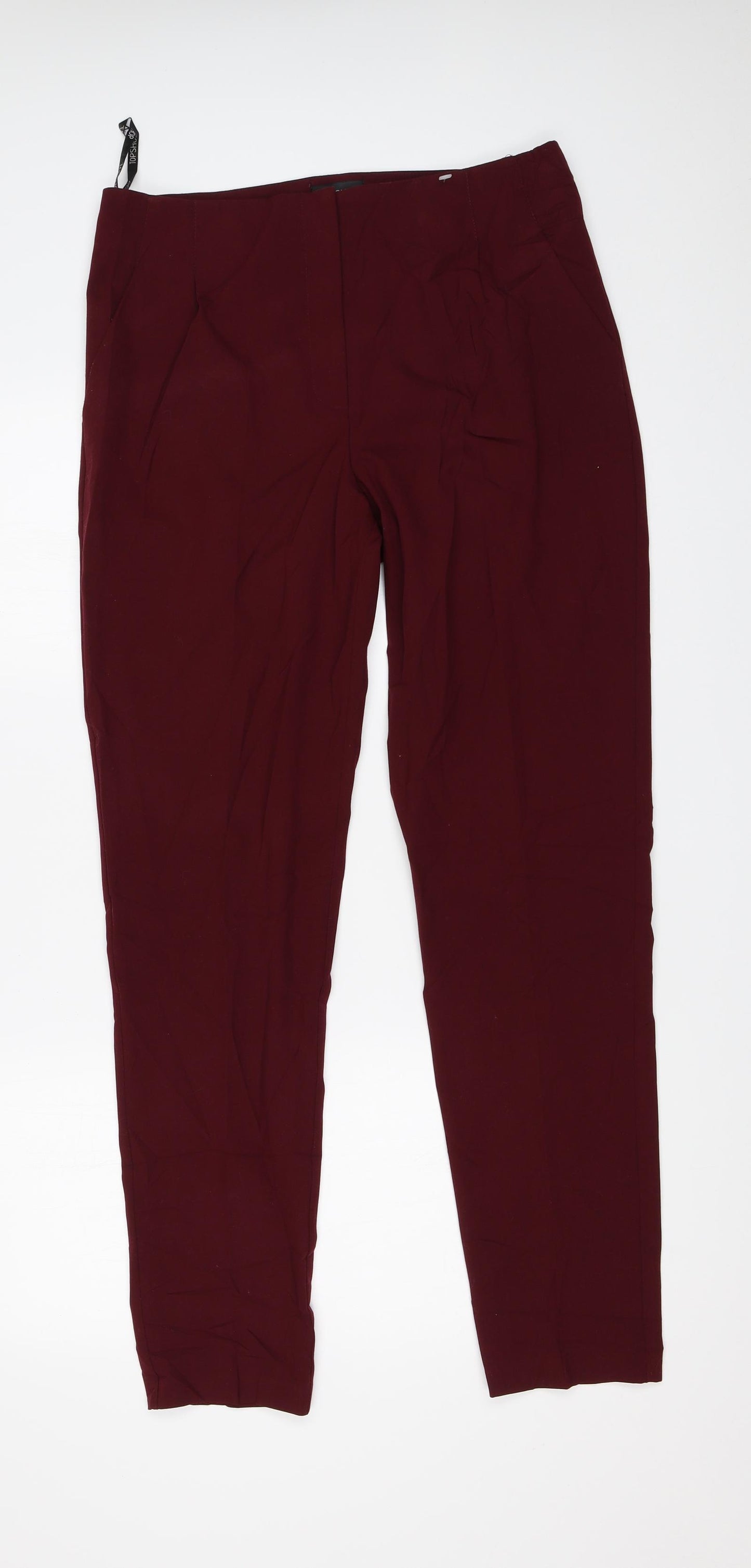 Topshop Womens Purple   Trousers  Size 14 L30 in